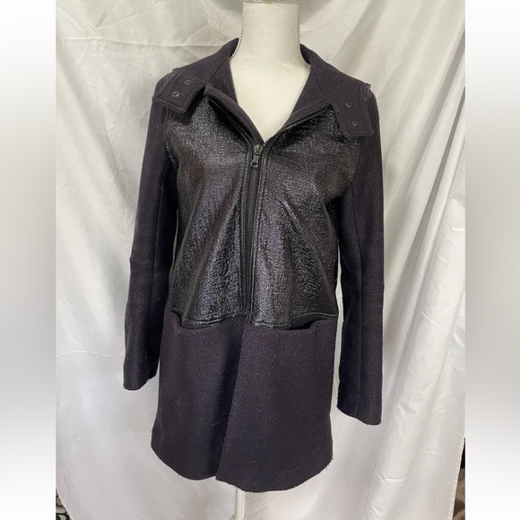 Sandro Womens navy coat - Picture 2 of 5